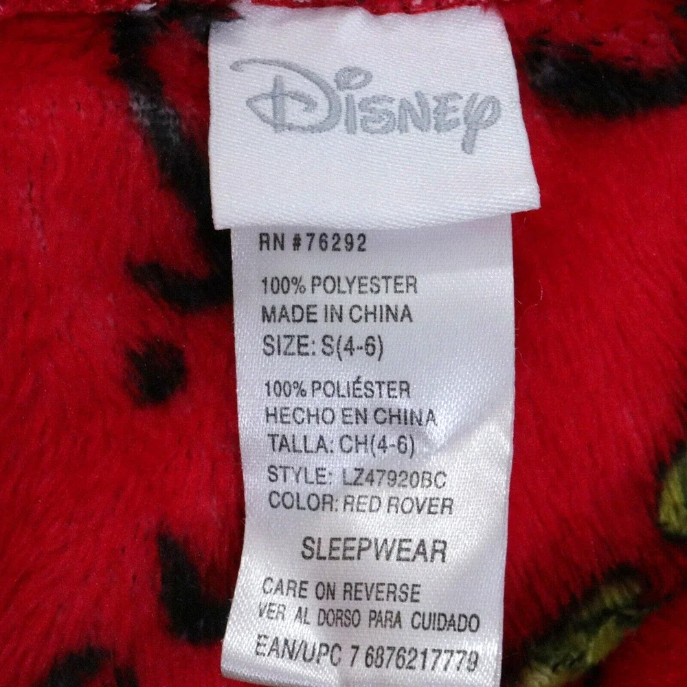 Disney Pajama Bottoms Womens Small Red Black Mickey Mouse Soft Pants Fleece - Picture 3 of 6